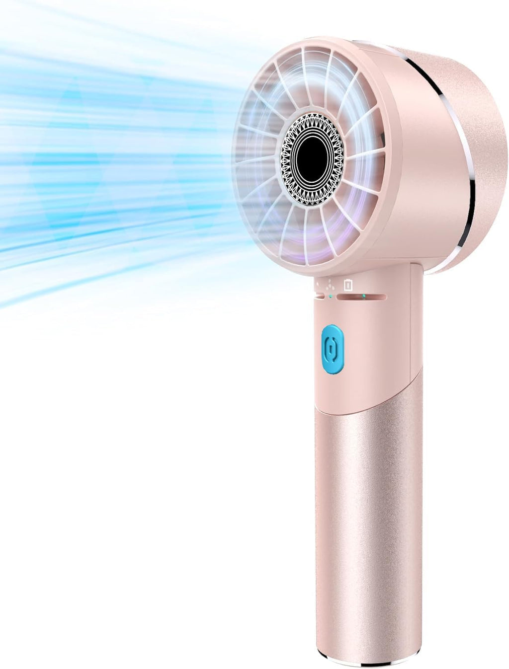 Handventilator Akku wiederaufladbar USB Metall Mini 7000 rpm Tragbar Turbo