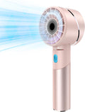 Handventilator Akku wiederaufladbar USB Metall Mini 7000 rpm Tragbar Turbo