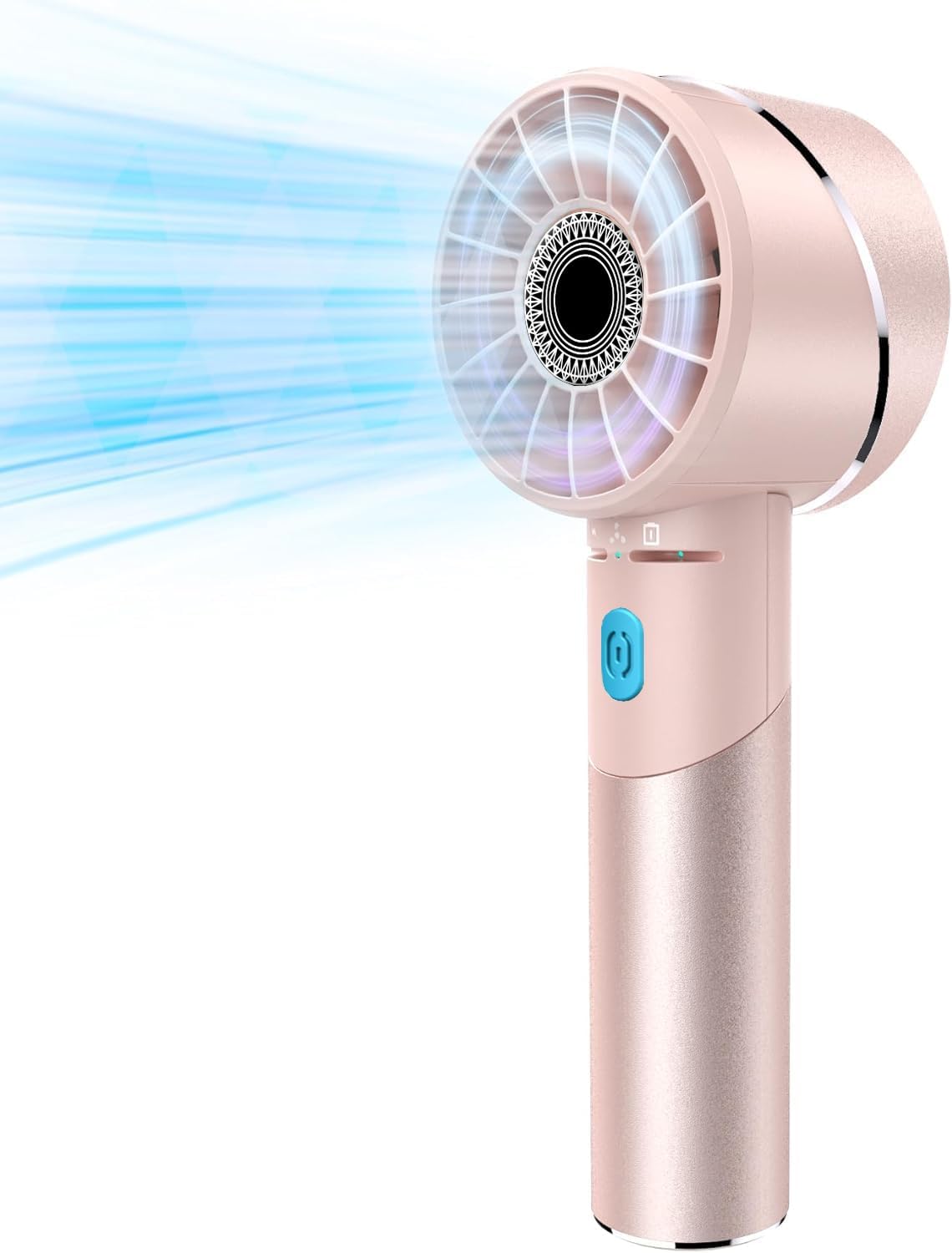 Handventilator Akku wiederaufladbar USB Metall Mini 7000 rpm Tragbar Turbo