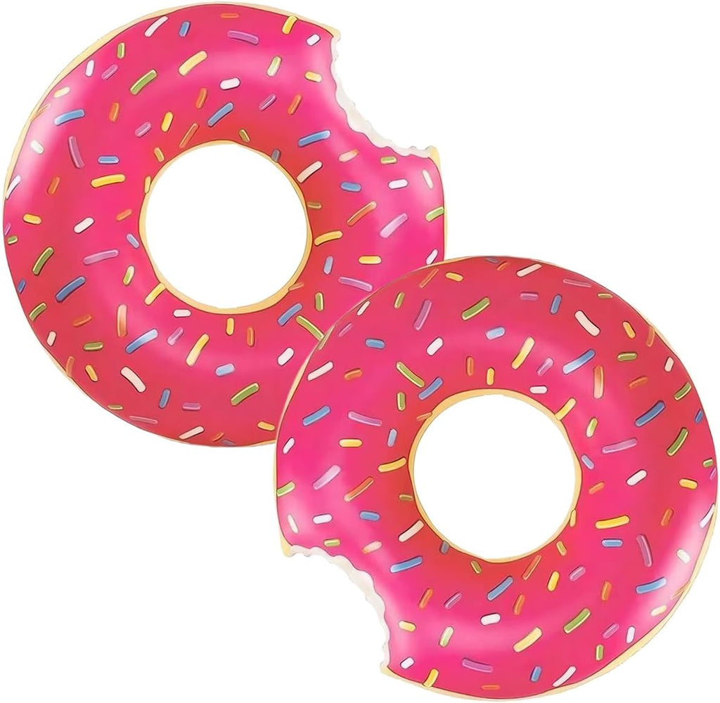 Aufblasbarer Schwimmring 120 cm fuer Erwachsene, Donut Poolring