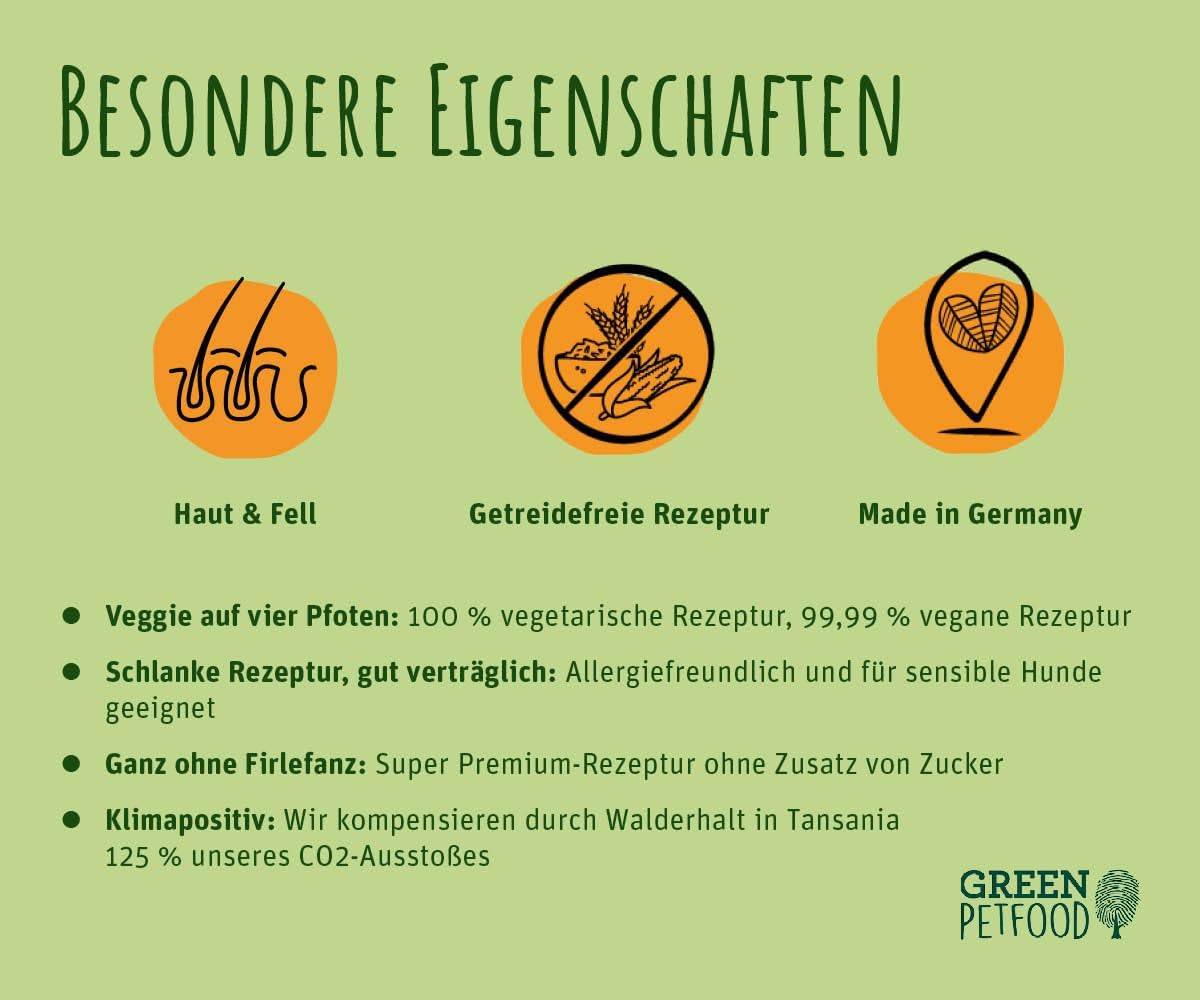 Green Petfood VeggieDog Adult vegetarisches Trockenfutter Kartoffel Erbse -1