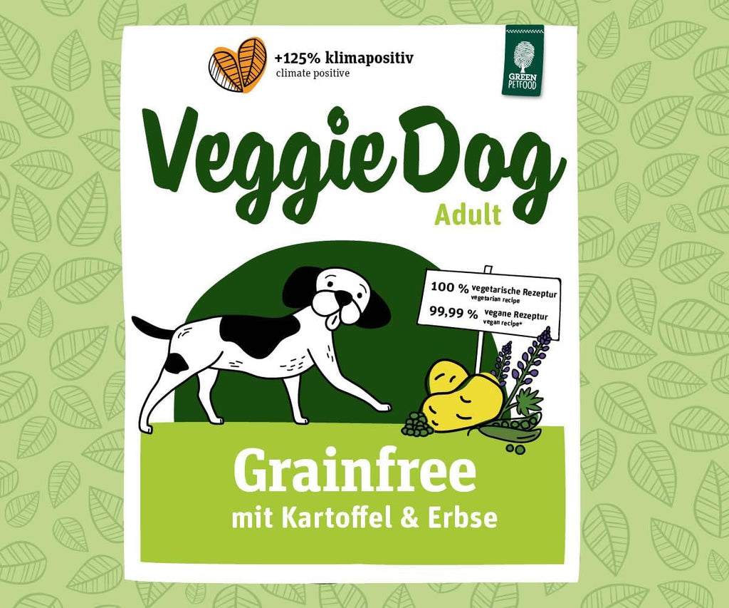 Green Petfood VeggieDog Adult vegetarisches Trockenfutter Kartoffel Erbse -1