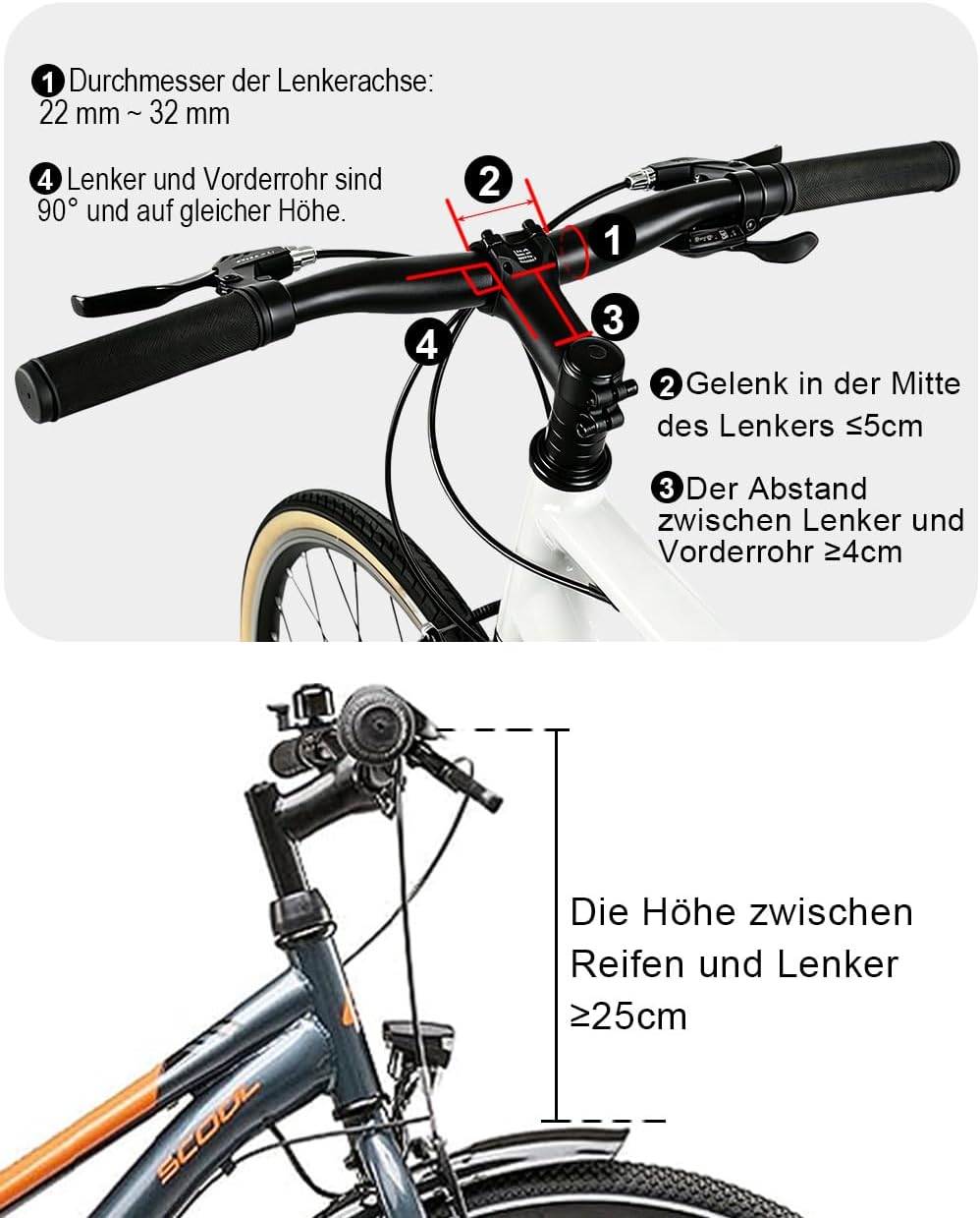 Diurwur Fahrradkorb vorne abnehmbar faltbar wasserfest klein Lenkerkorb