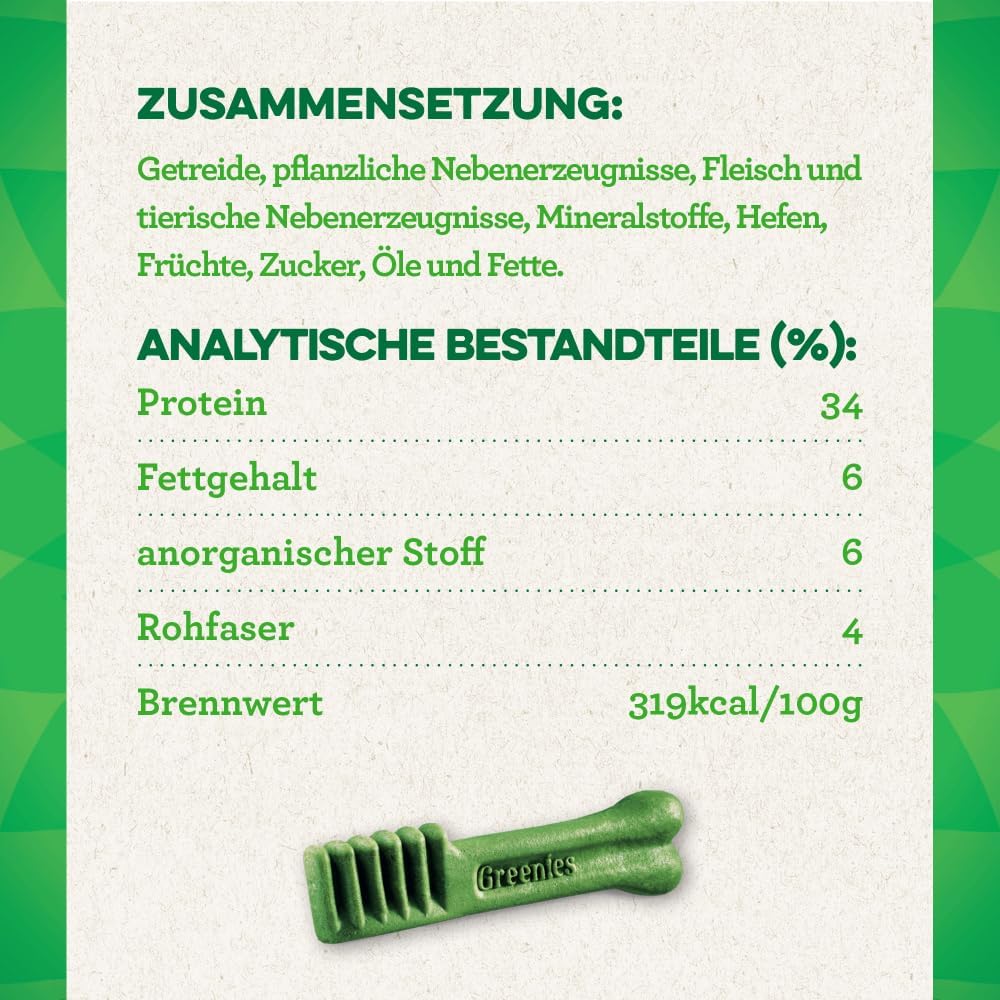 Greenies Dental Treats Medium Zahnpflege Hund 12- verschiedene So