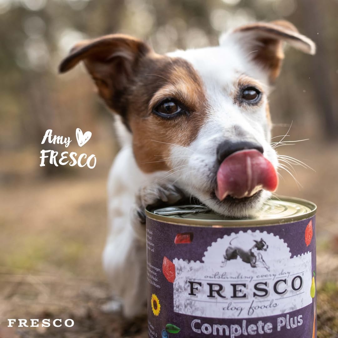 FRESCO Dog NassBARF Kaninchen mit Rind 12x400g, getreidefrei, verschiedene Sorte