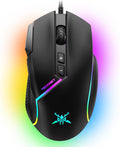 TeckNet Gaming-Maus kabelgebunden 12800 DPI RGB 8 Tasten Rechtshaender