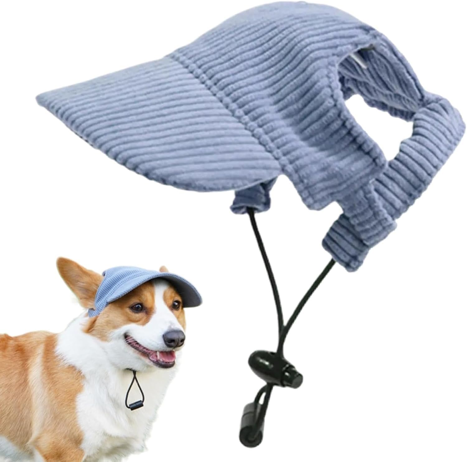 Hunde Baseballmuetze mit Ohrloechern verstellbar S-M Rosa Sonnenschutz