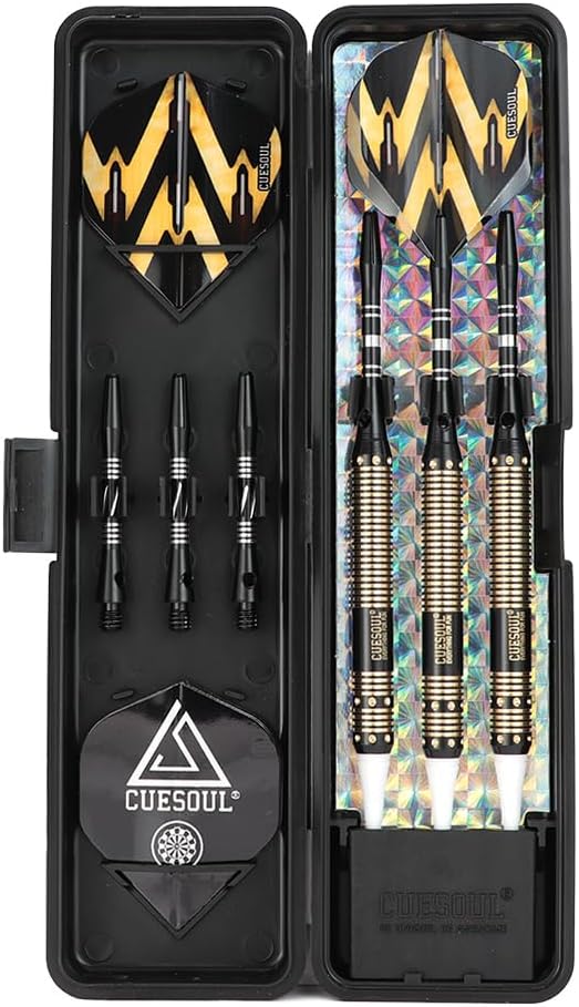 CUESOUL Softdarts Set mit Case fuer elektronisches Dartboard