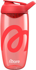 MORE Shaker 700 ml Rot mit Mischsieb Trageschlaufe ECOZEN Kunststoff