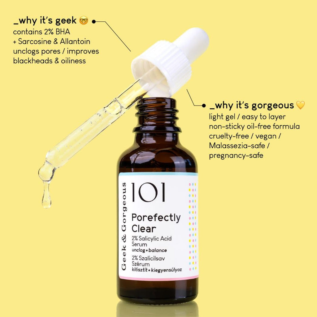 Geek & Gorgeous Porefectly CLEAR Serum 2% Salicylsaeure 30 ml porenverfeinernd