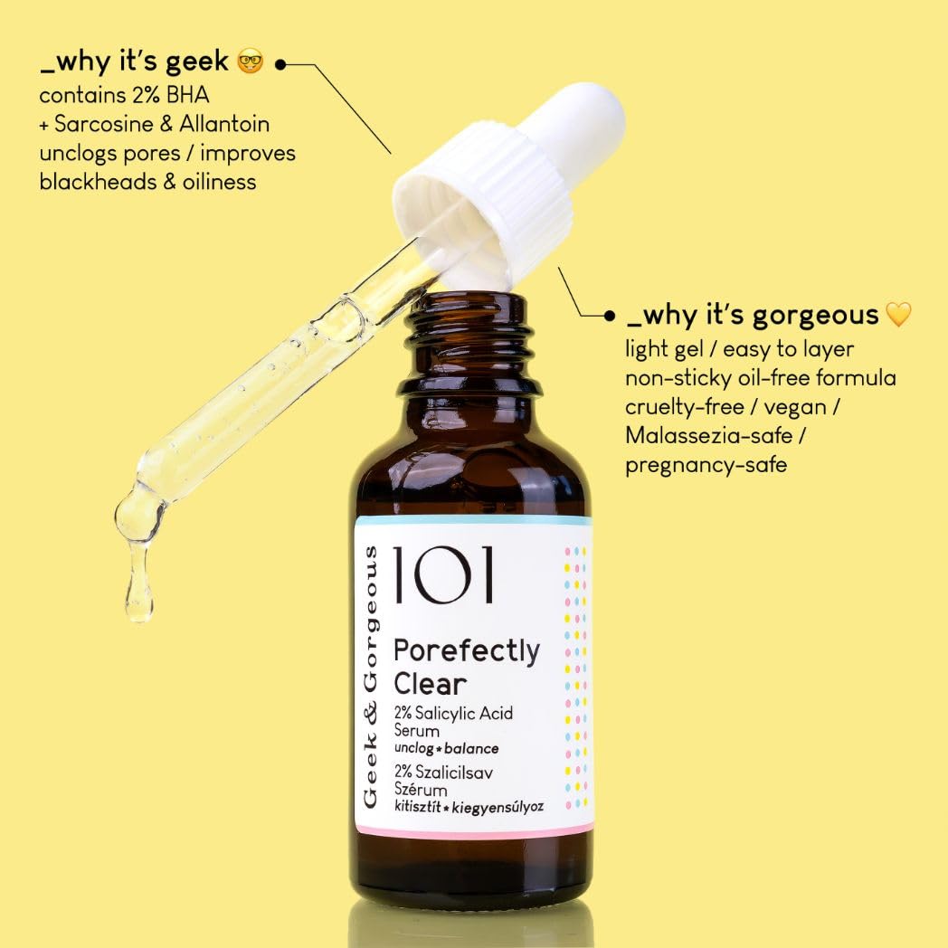 Geek & Gorgeous Porefectly CLEAR Serum 2% Salicylsaeure 30 ml porenverfeinernd