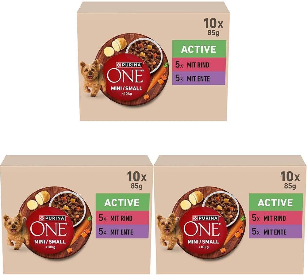 Purina ONE Mini/Small nass Hundefutter (10x85g) verschiedene Sorten