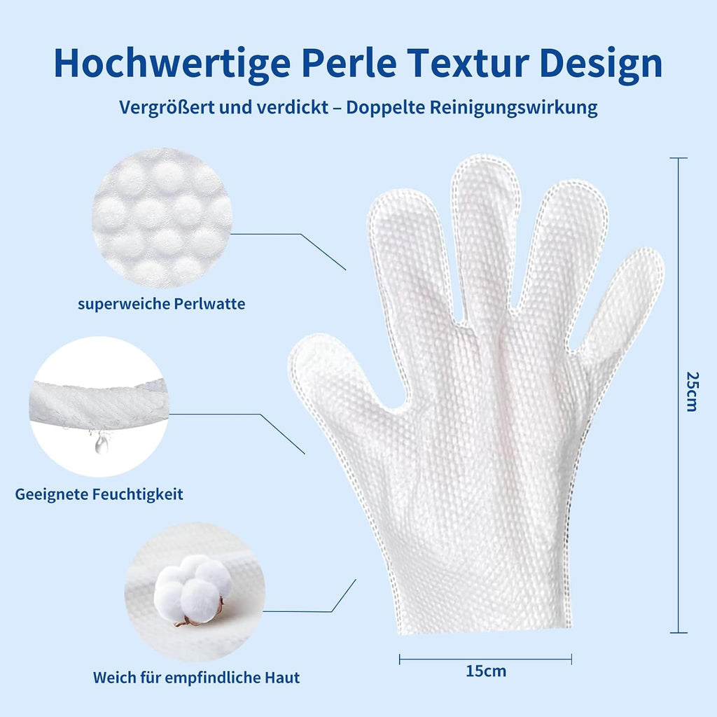 Petclear Fellpflegetuecher Handschuh 10er Pack fuer Hunde und Katzen hypoallergen