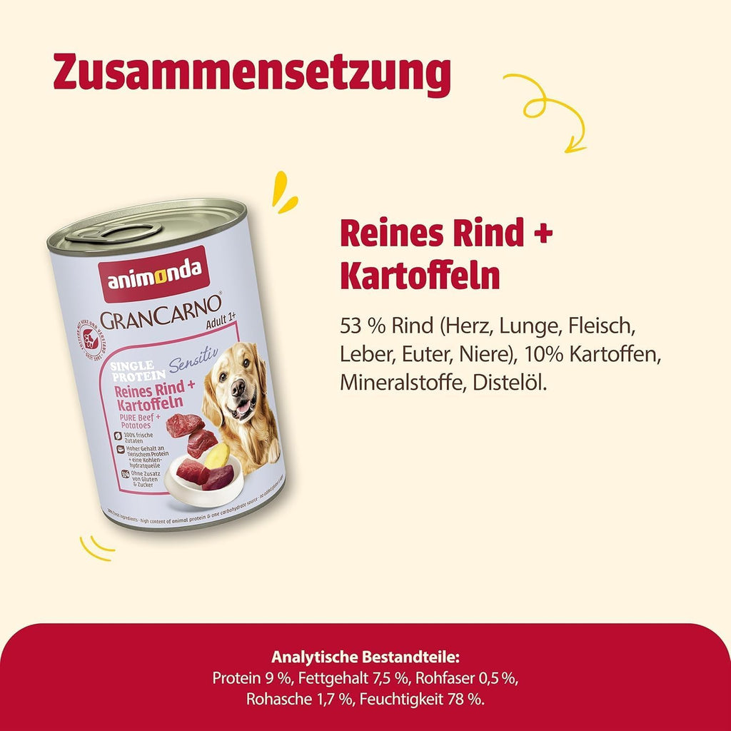 Hundenassfutter animonda GranCarno Superfoods 400- verschiedene Sorten