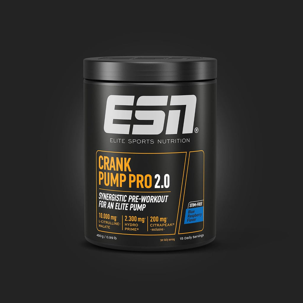 ESN Crank Pump Pro Pre Workout Booster Cherry Cola verschiedene Sorten