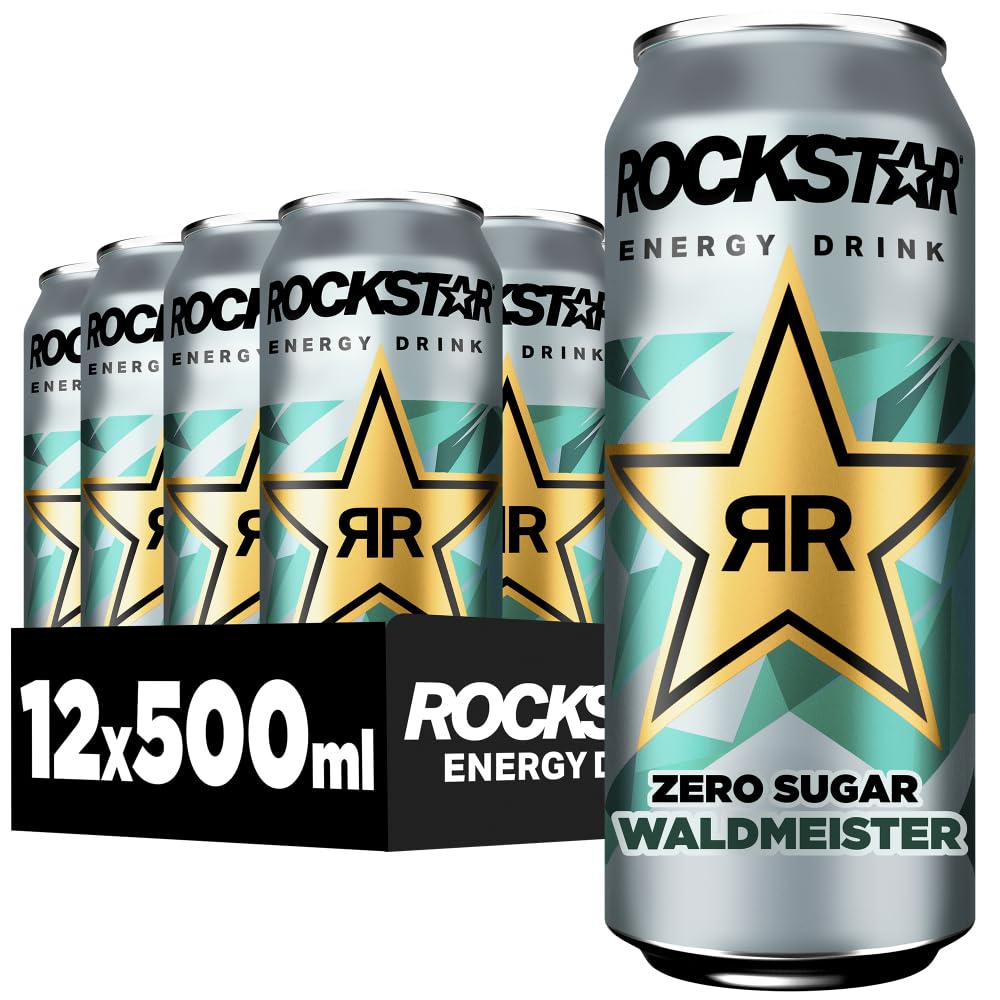Rockstar Energy Drink Waldmeister 12x500ml Einweg koffeinhaltig