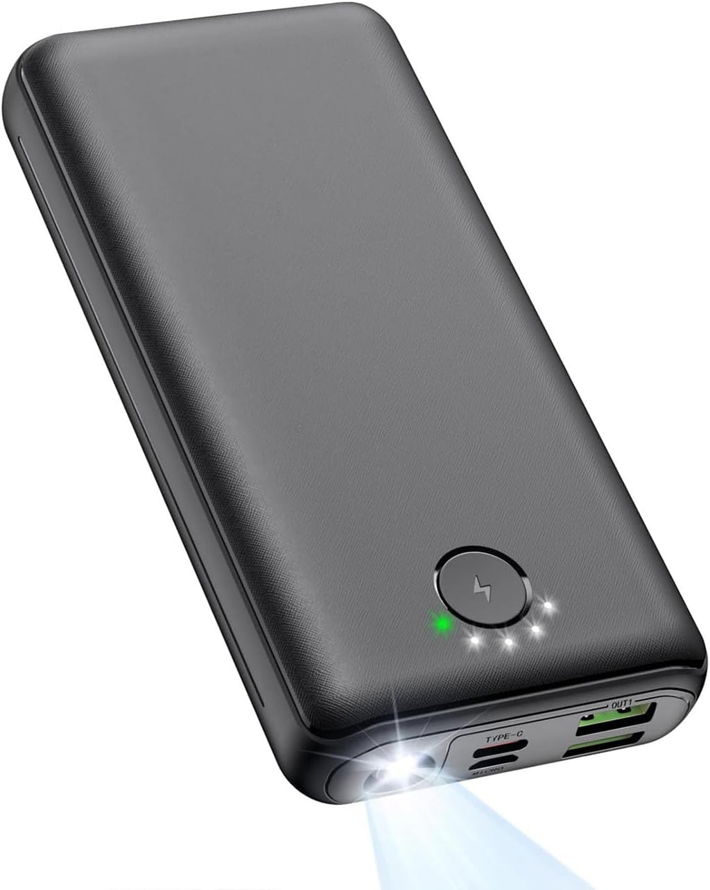 Powerbank 27000 mAh 22,5 W Power Delivery PD Schnellladung mit Taschenlampe