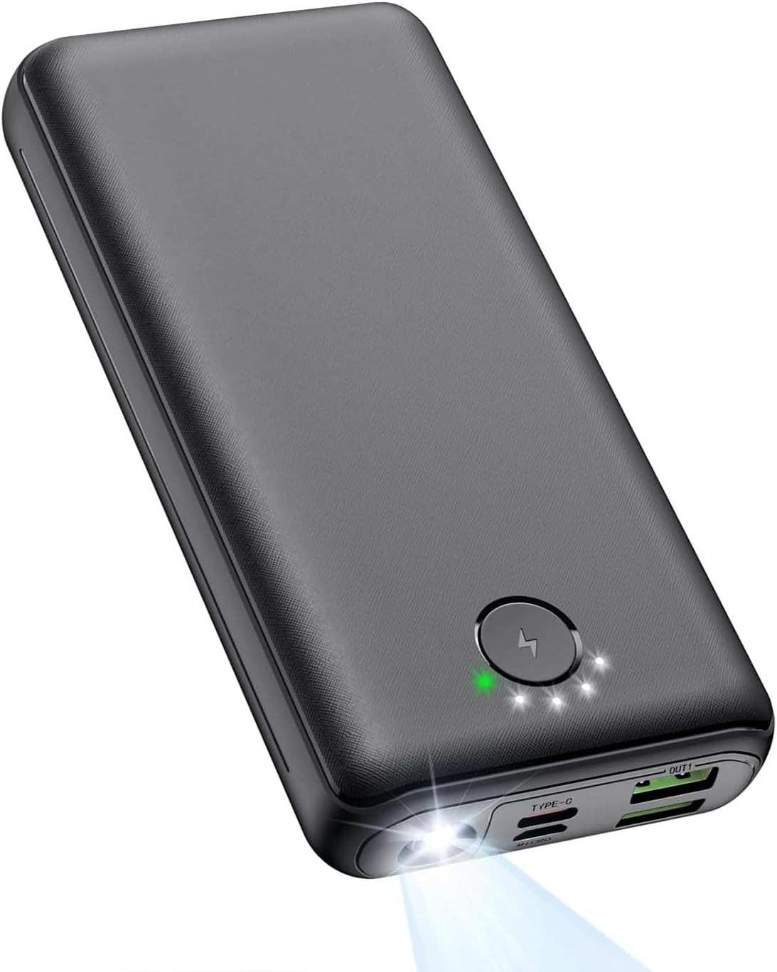 Powerbank 27000 mAh 22,5 W Power Delivery PD Schnellladung mit Taschenlampe