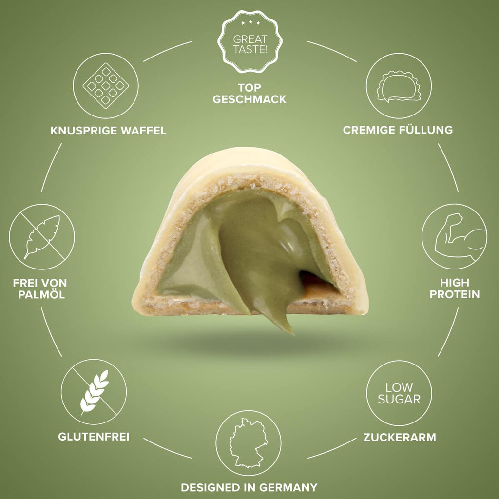 Proteino Protein Riegel White Chocolate Pistachio Protein verschieden