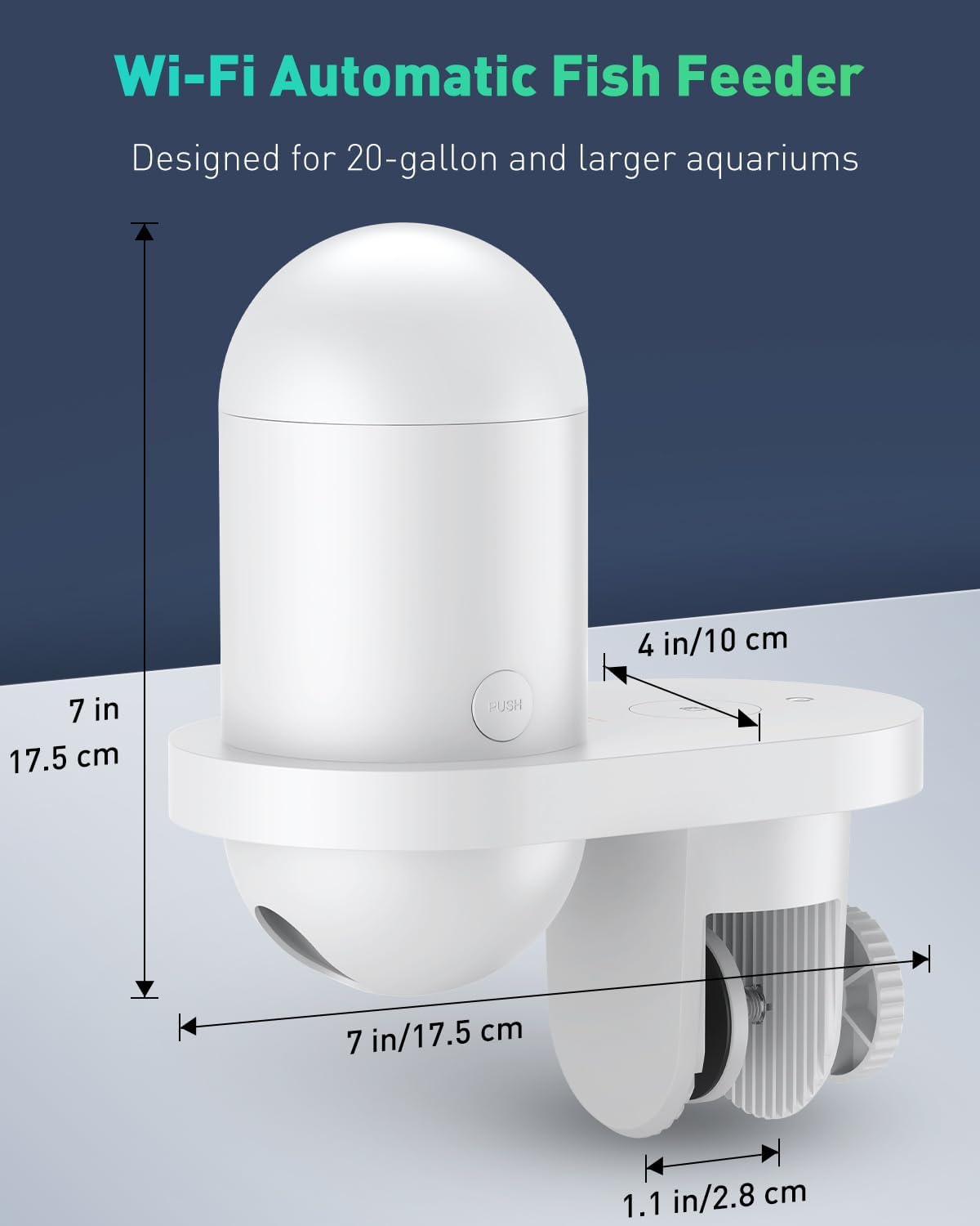 Pawfly Aquarium Futterautomat mit App HD Kamera 2,5K 230 ml und Timer