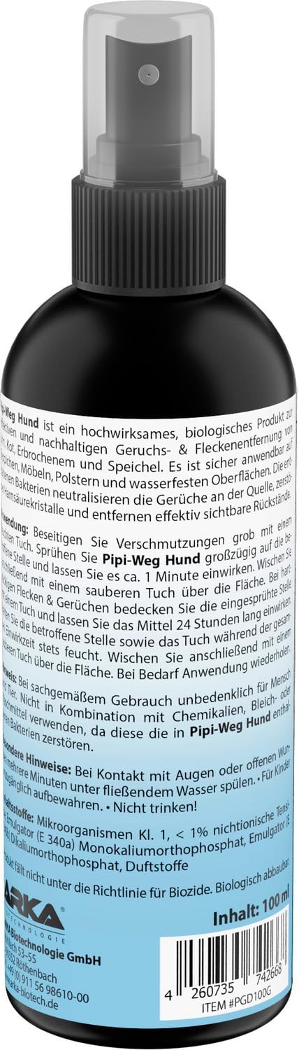 ARKA Enzymreiniger Hundeurin 100 ml Geruchsentferner Fleckenlöser