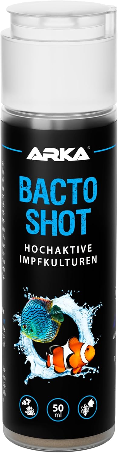 ARKA Bacto-Shot Aquarium Bakterienkonzentrat Wasserklärer für Süß- und Meerwasse
