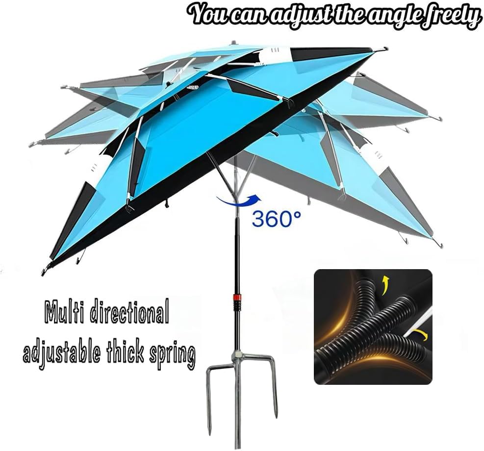 Strandschirm 160 cm Ø mit 360° Schwenk, winddicht, UV50, Tragetasche