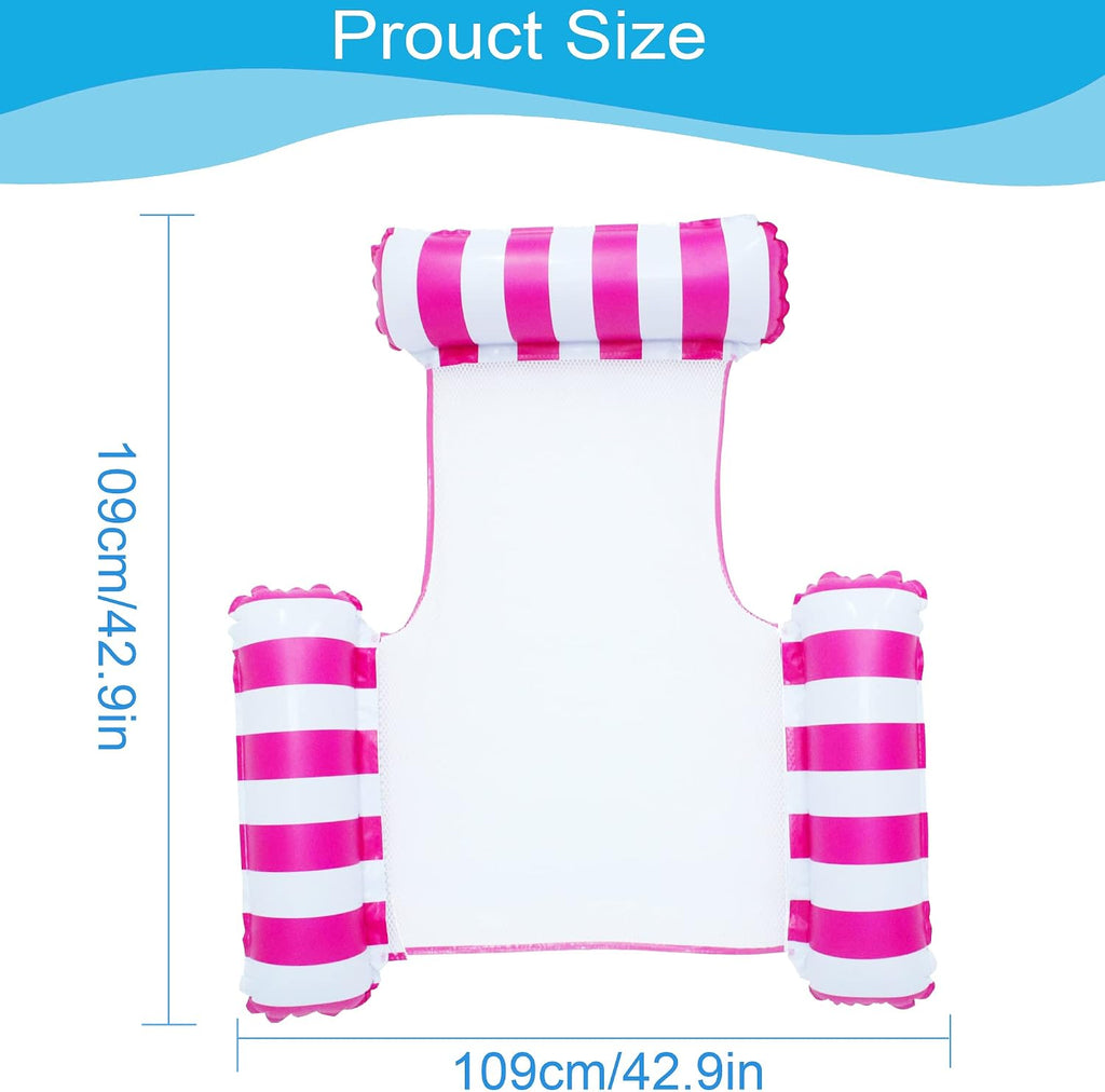 CZMAO Aufblasbare Wasserhaengematte 2er Set mit Pumpe Poolhaengematte