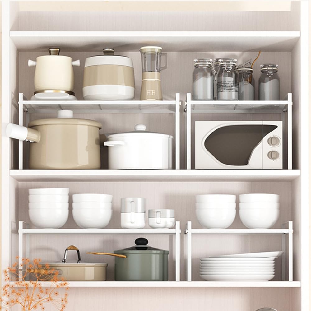 Kuechenschrank Organizer Regaleinsatz mit Antirutschmatte