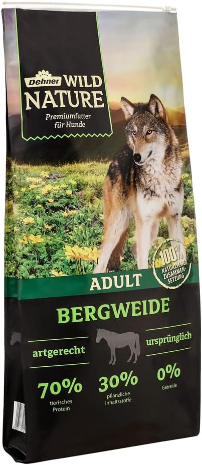 Dehner Wild Nature Hundetrockenfutter Adult 12 kg Pferd getreidefrei empfindlich