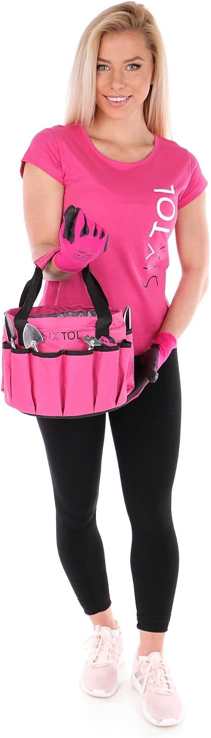 Gartengeraete Set 10-teilig Gartenwerkzeug Handwerkzeug Pink