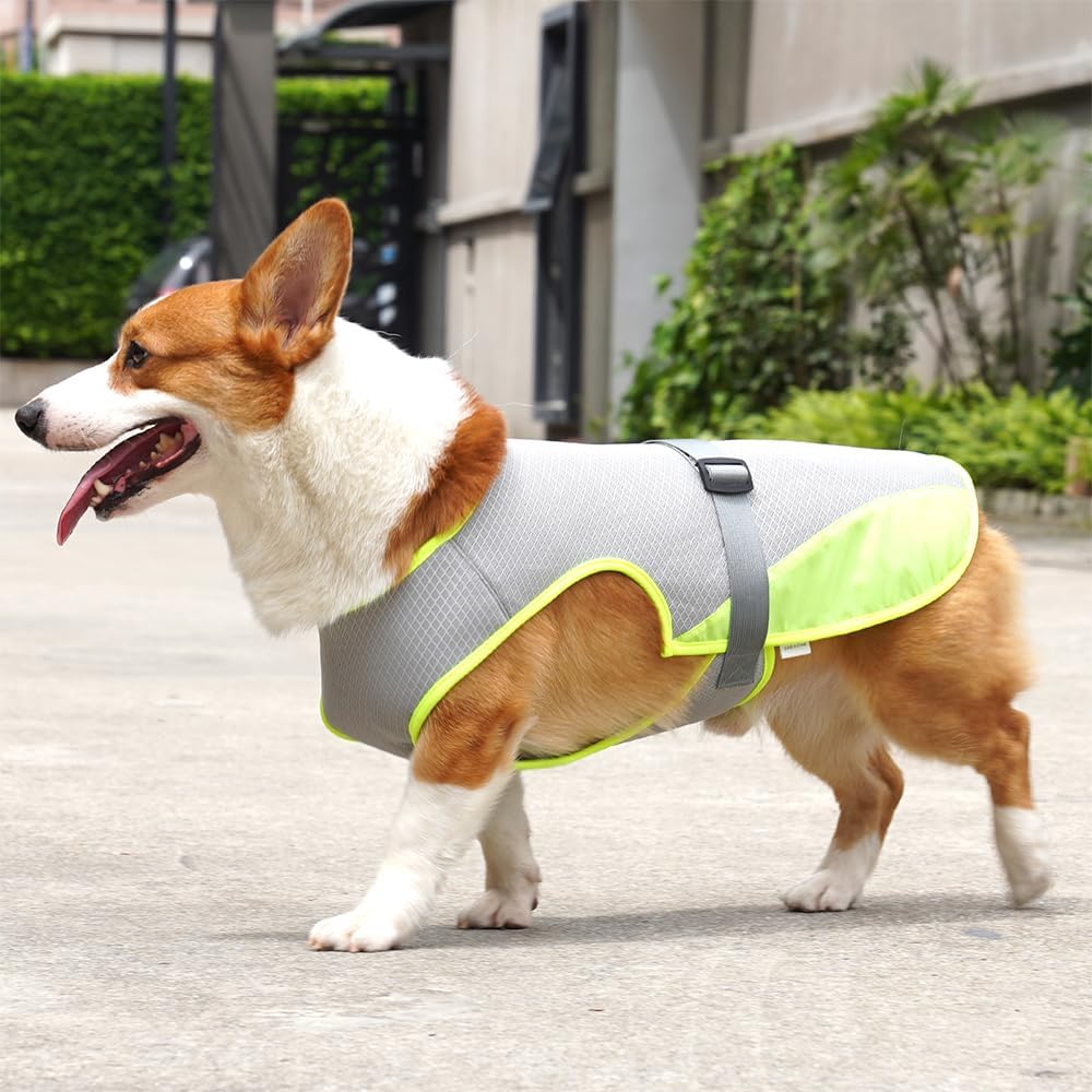 Hunde Kuehlweste S-XL mit verstellbarer Schnalle fuer Jagd Training Camping