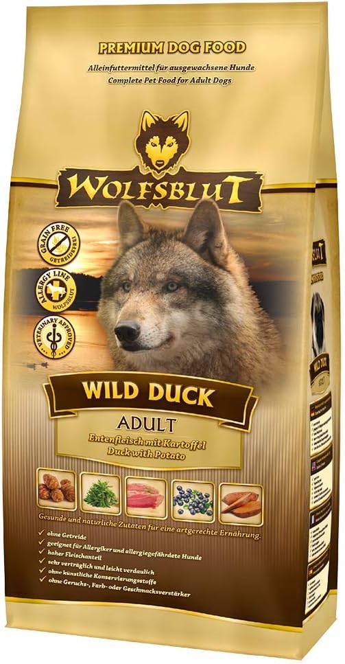 Wolfsblut Wild Duck Adult Hundefutter getreidefrei Ente verschi