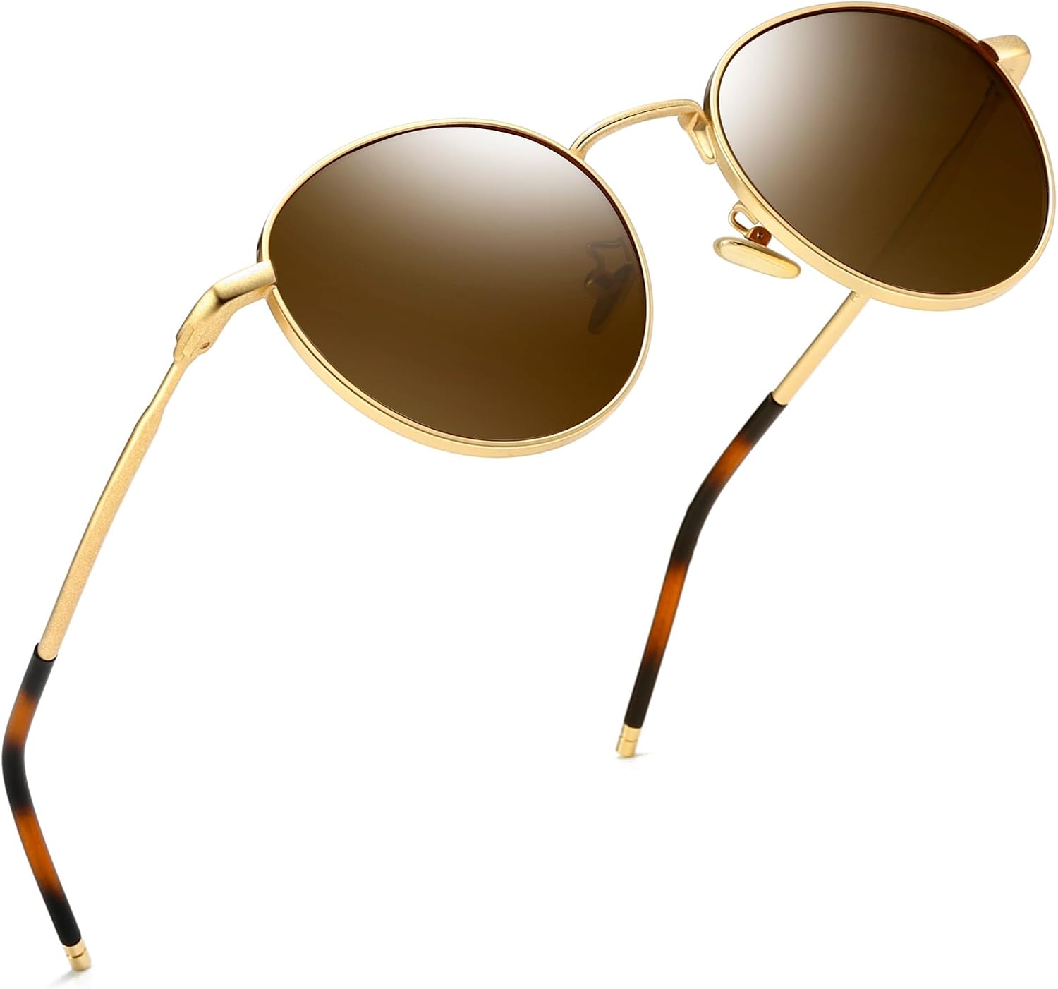 Sungait runde polarisierte Sonnenbrille Metallrahmen Retro unisex SGT059