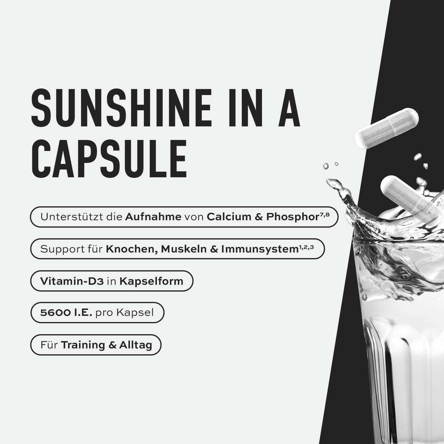 ESN Vitamin D3 120 Kapseln hochdosiert 120 Stk. Nahrungsergaenzung