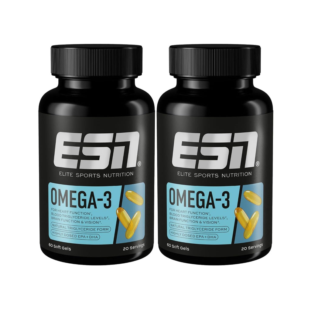 ESN Omega-3 Fischoel 60 - 300 Kapseln 1200 mg EPA 900 mg DHA Tagesdosis