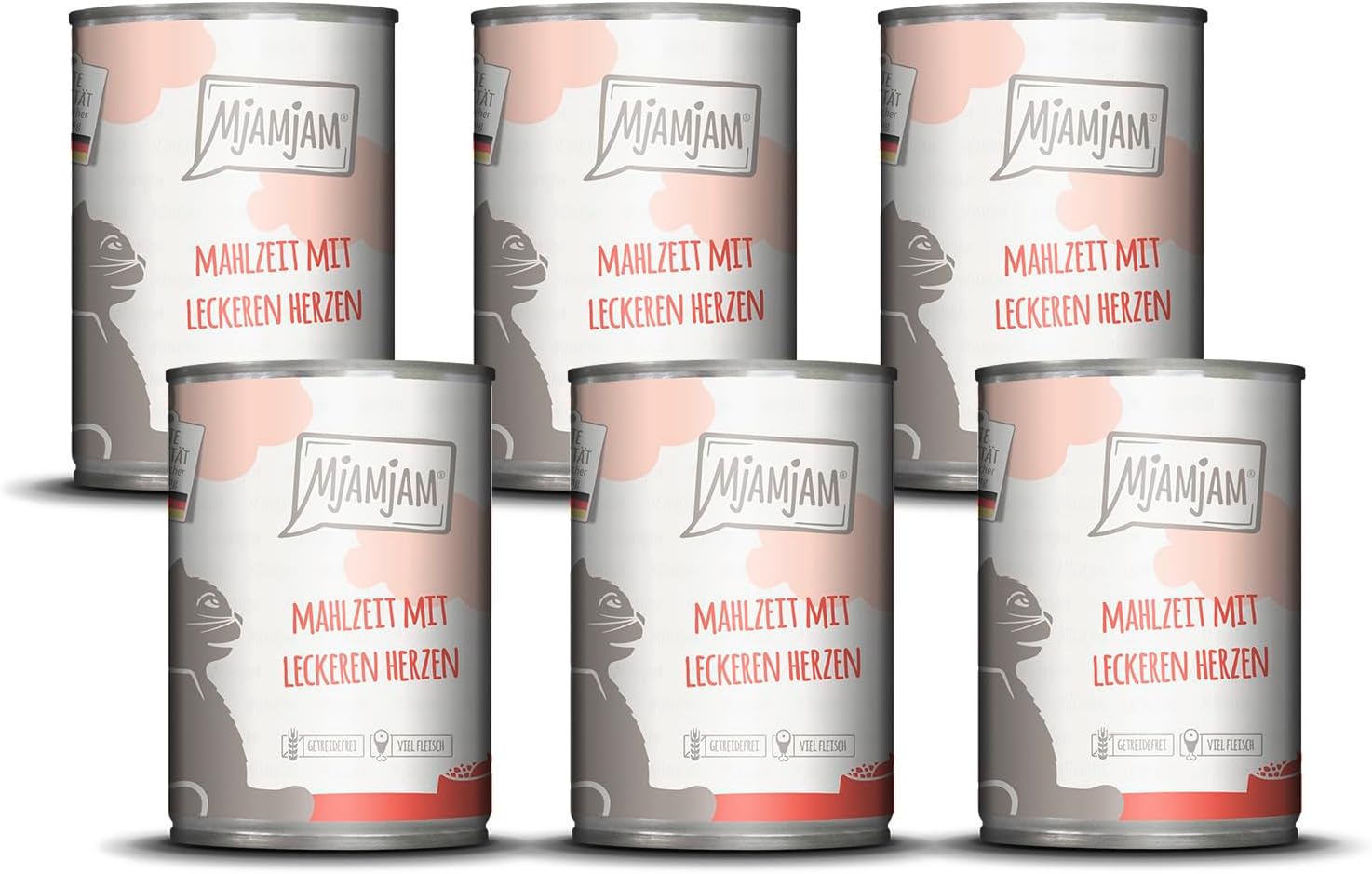 Katzen-Nassfutter MjAMjAM 125- Mixpaket verschiedene Sorten getreidefrei