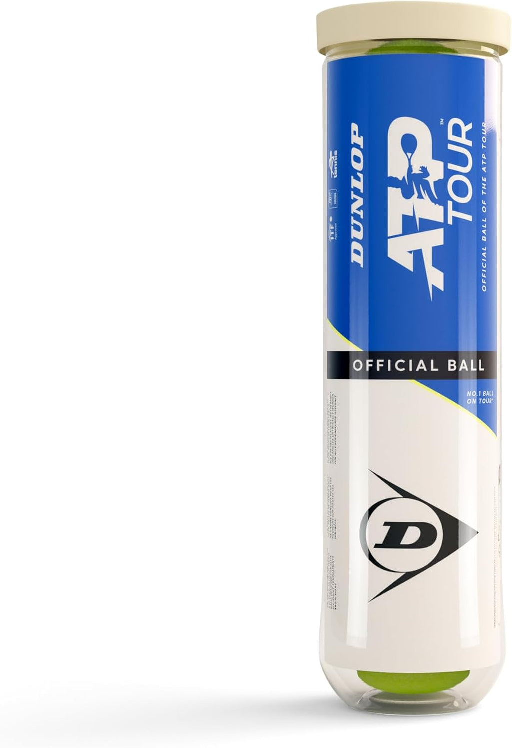 Dunlop ATP Tour Tennisbaelle 4er Dose fuer Sandplatz Hartplatz Rasen
