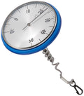 TFA Dostmann Schwimmbadthermometer analog blau rostfrei fuer Pool und Teich