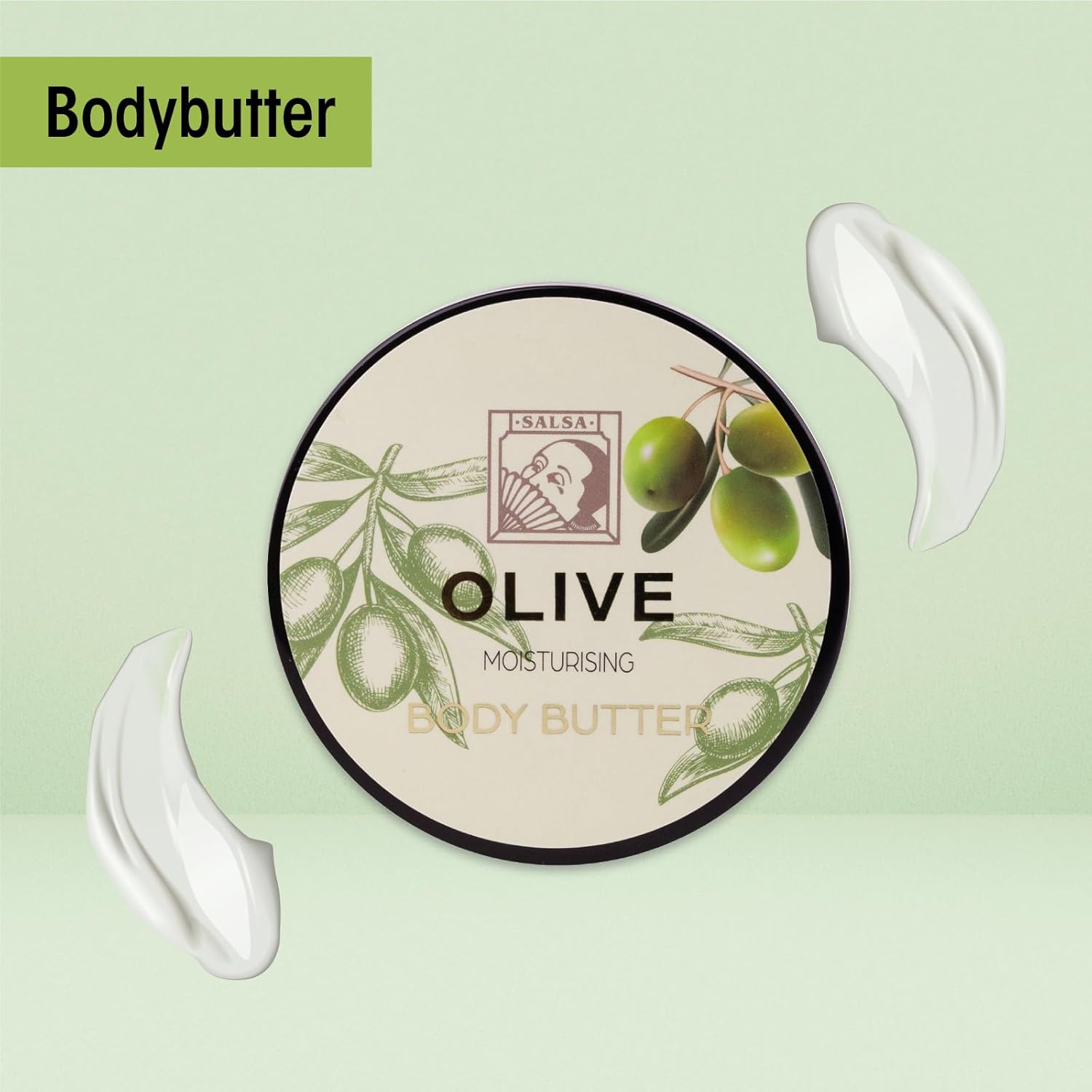 Accentra Duschset Olive 4-teilig Damen Geschenkbox Wellnesspflege