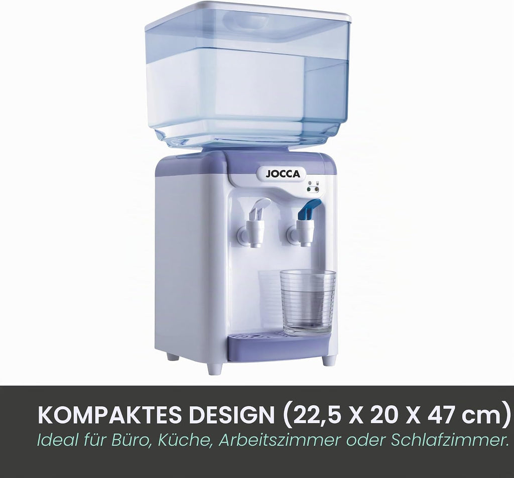 Jocca Wasserspender 7 L Tank Kuehlsystem 10-15°C BPA-frei Weiss-Lila