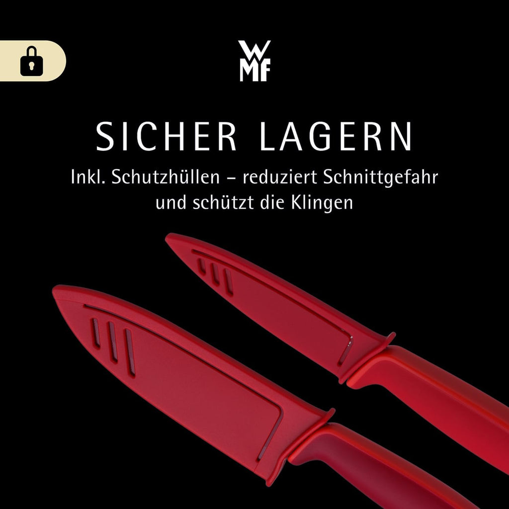 WMF Touch Messerset 2-teilig Kochmesser & Gemuesemesser Antihaft Schwarz