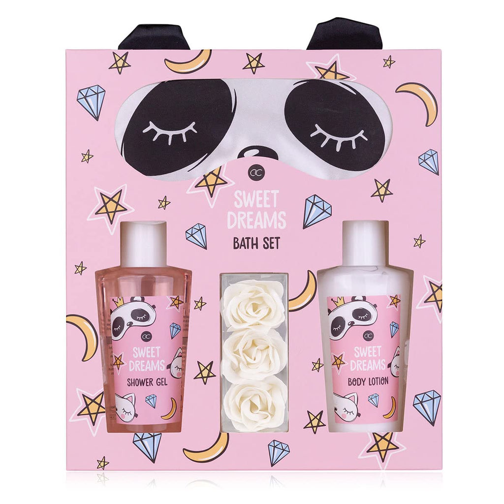 Accentra Sweet Dreams Geschenkset Frauen Schlafmaske Panda Wellness Beauty Set