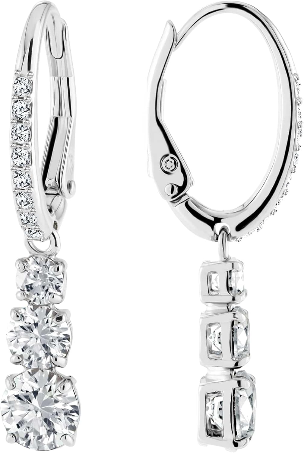 Swarovski Stilla Haengeohrringe Swarovski Kristalle elegant Damen