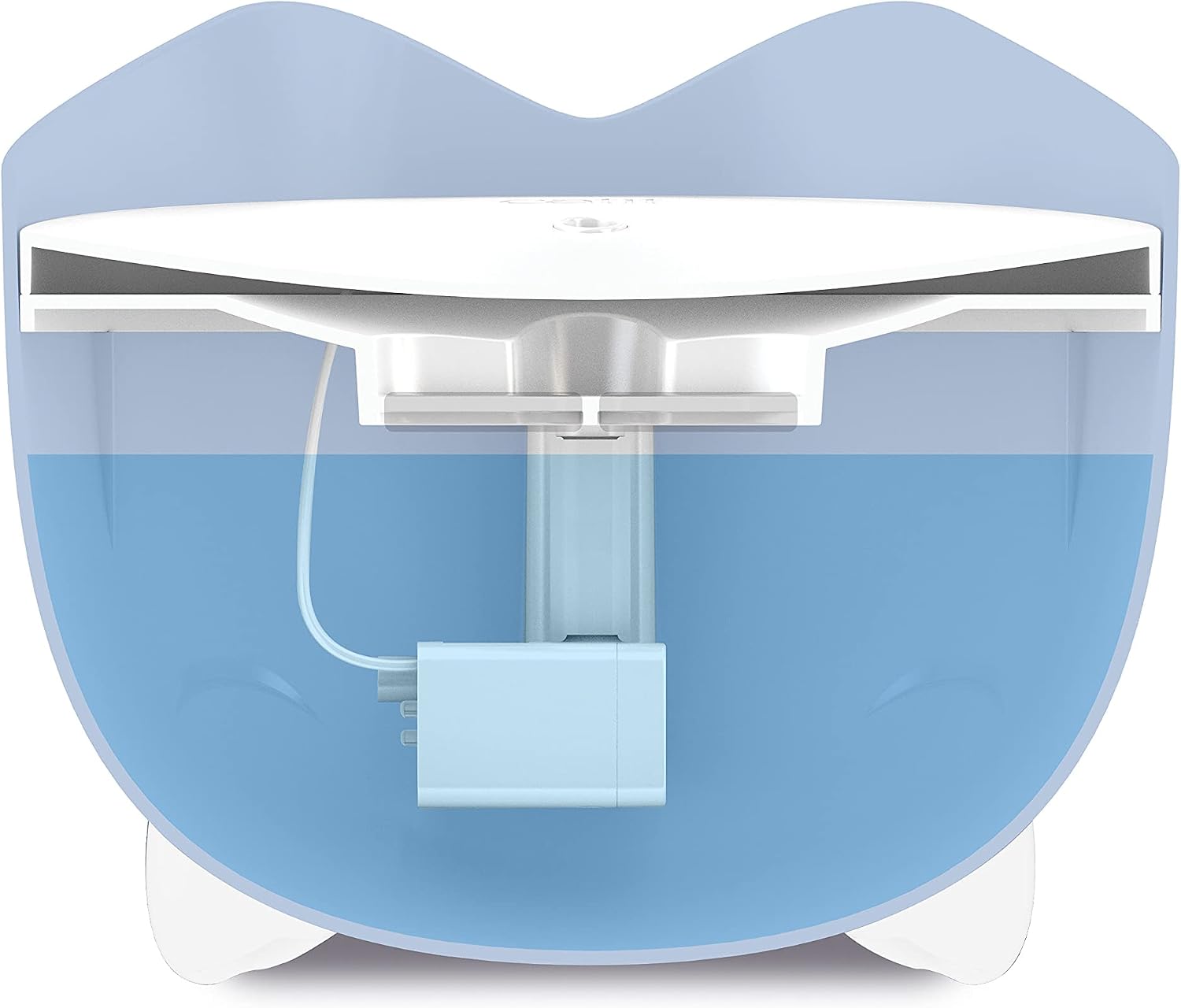 Catit Pixi Trinkbrunnen 2,5L Blau fuer Katzen leiser Wasserspender