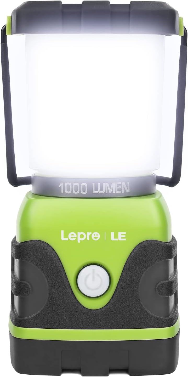 LE LED Campinglampe 1000 Lumen dimmbar 3 Stufen batteriebetrieben