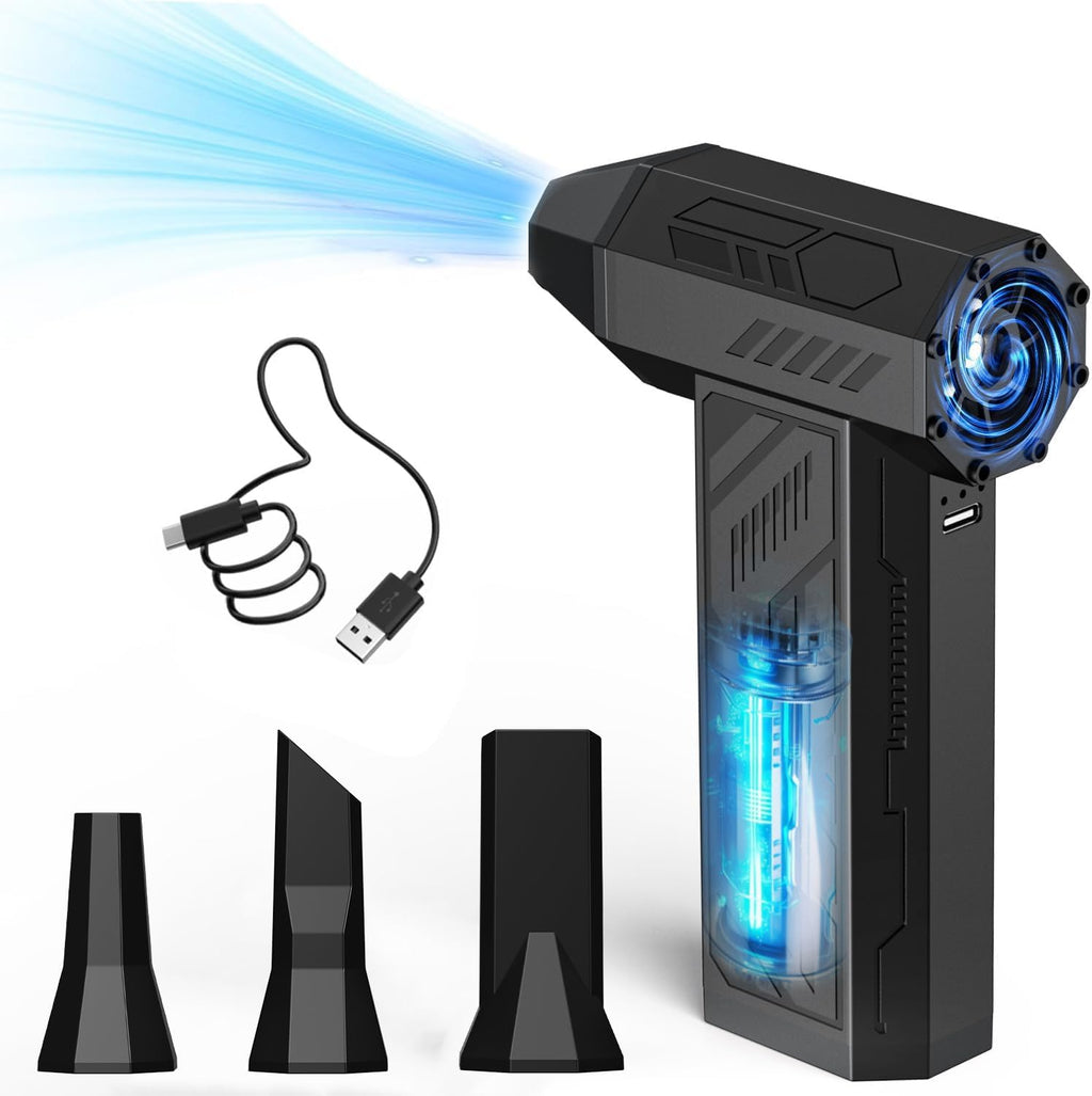 Kabelloses Geblaese 4‑Stufen 130000 U/min fuer PC Laptop Auto klein leicht