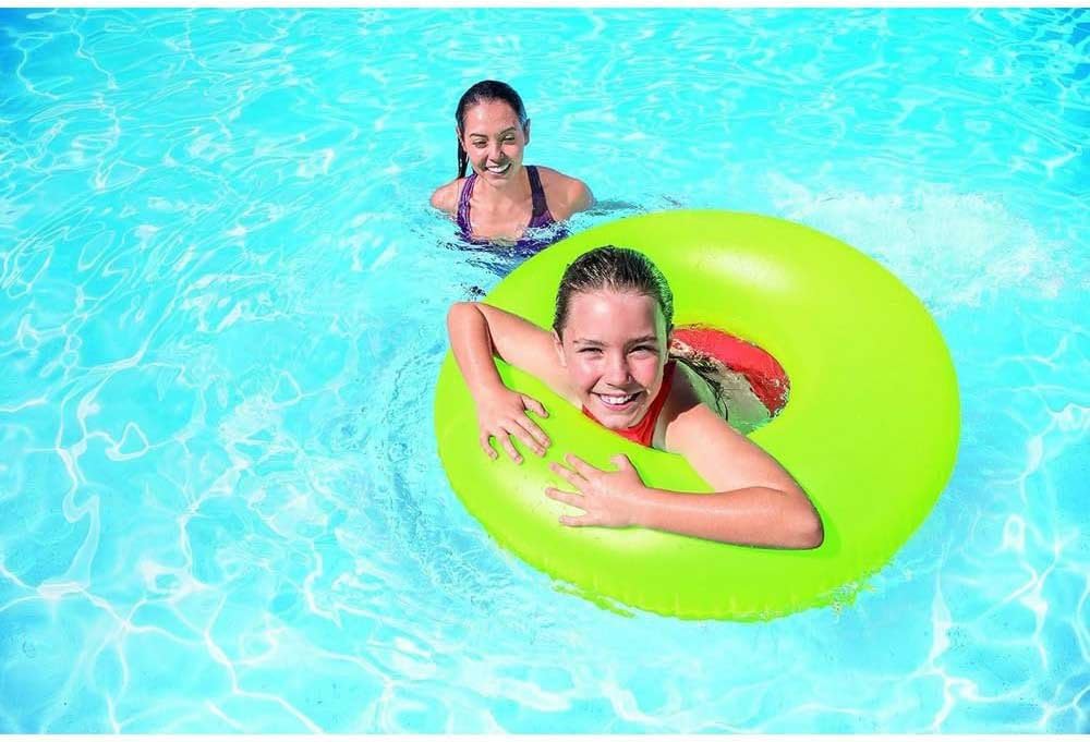 Intex Aufblasbarer Schwimmring 91 cm Vinyl mit Griffen 61cm-91cm