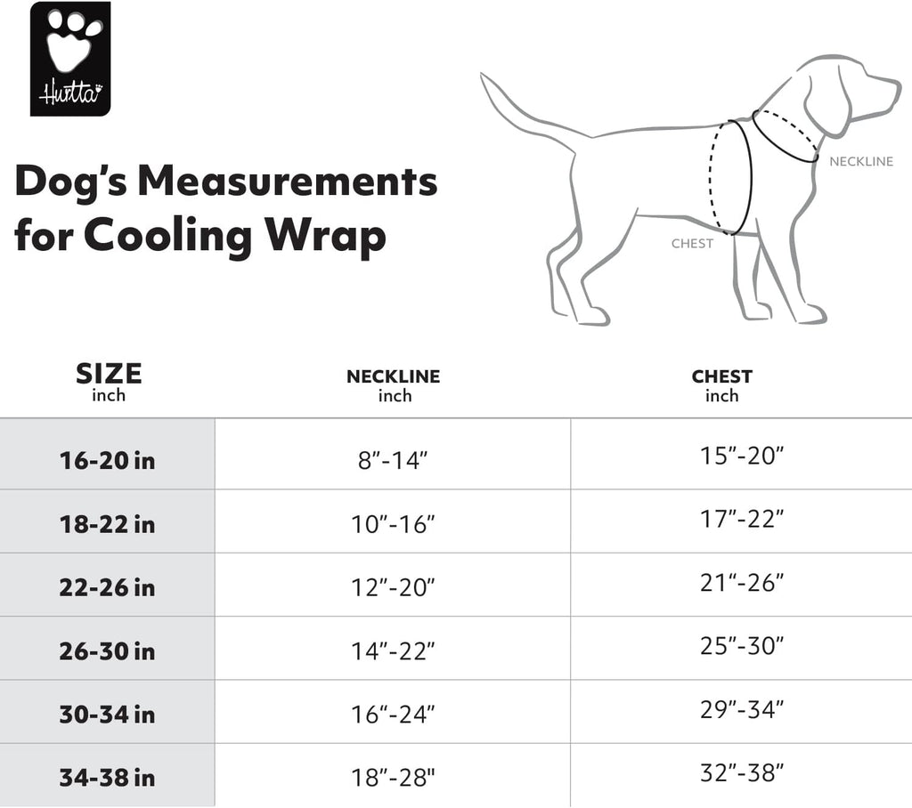 Hurtta Kuehlweste Hund Aquamarin Gr. 50cm-95cm fuer heissen Sommer