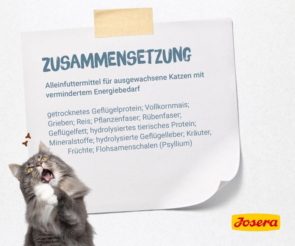 JOSERA Leger Katzenfutter Gefluegel fettarm proteinreich weizenfrei